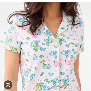 Roller Rabbit Pool Party Polo Pajamas NWT